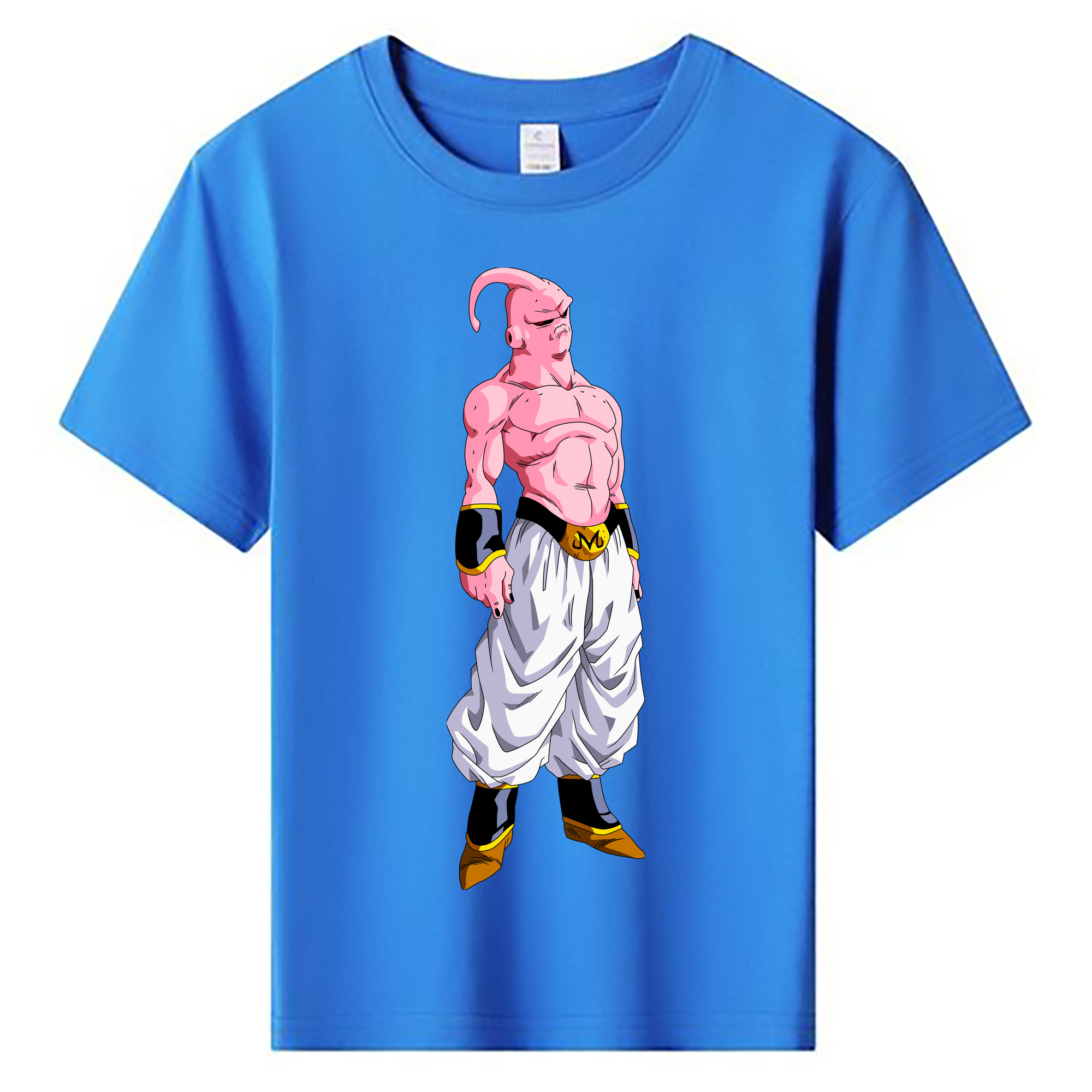 （画像用） ドラゴンボール 魔人ブウ DRAGON BALL Majin Buu 綿100％キッズTシャツ（フロントプリント）
